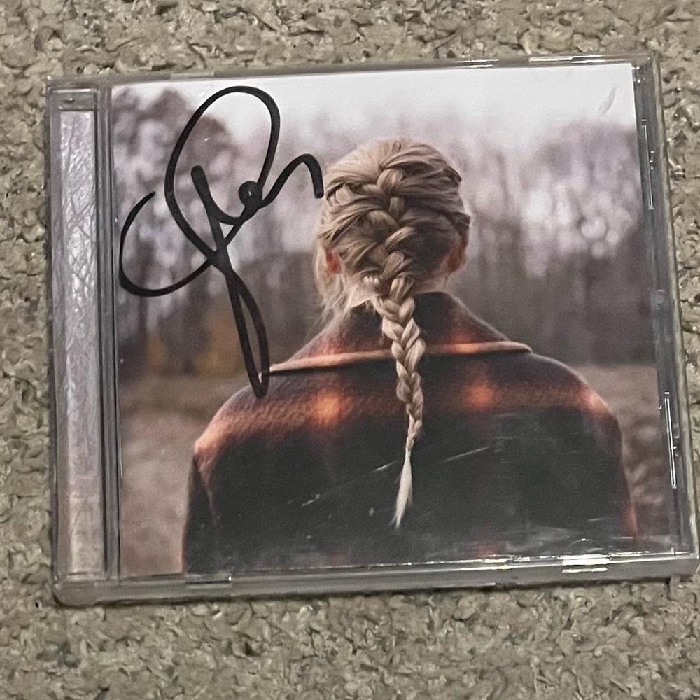 Signed Taylor Swift Evermore CD